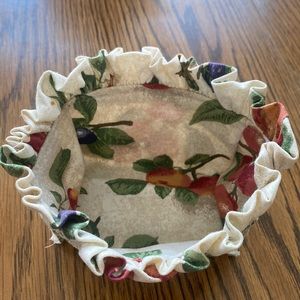 Longaberger Liner for Salt & Pepper Basket in Fruit Medley Fabric